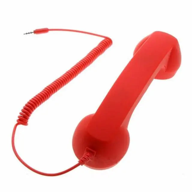 Enjoy classic style and clear conversations with this retro mobile phone handset microphone headset—combining vintage looks with modern functionality!