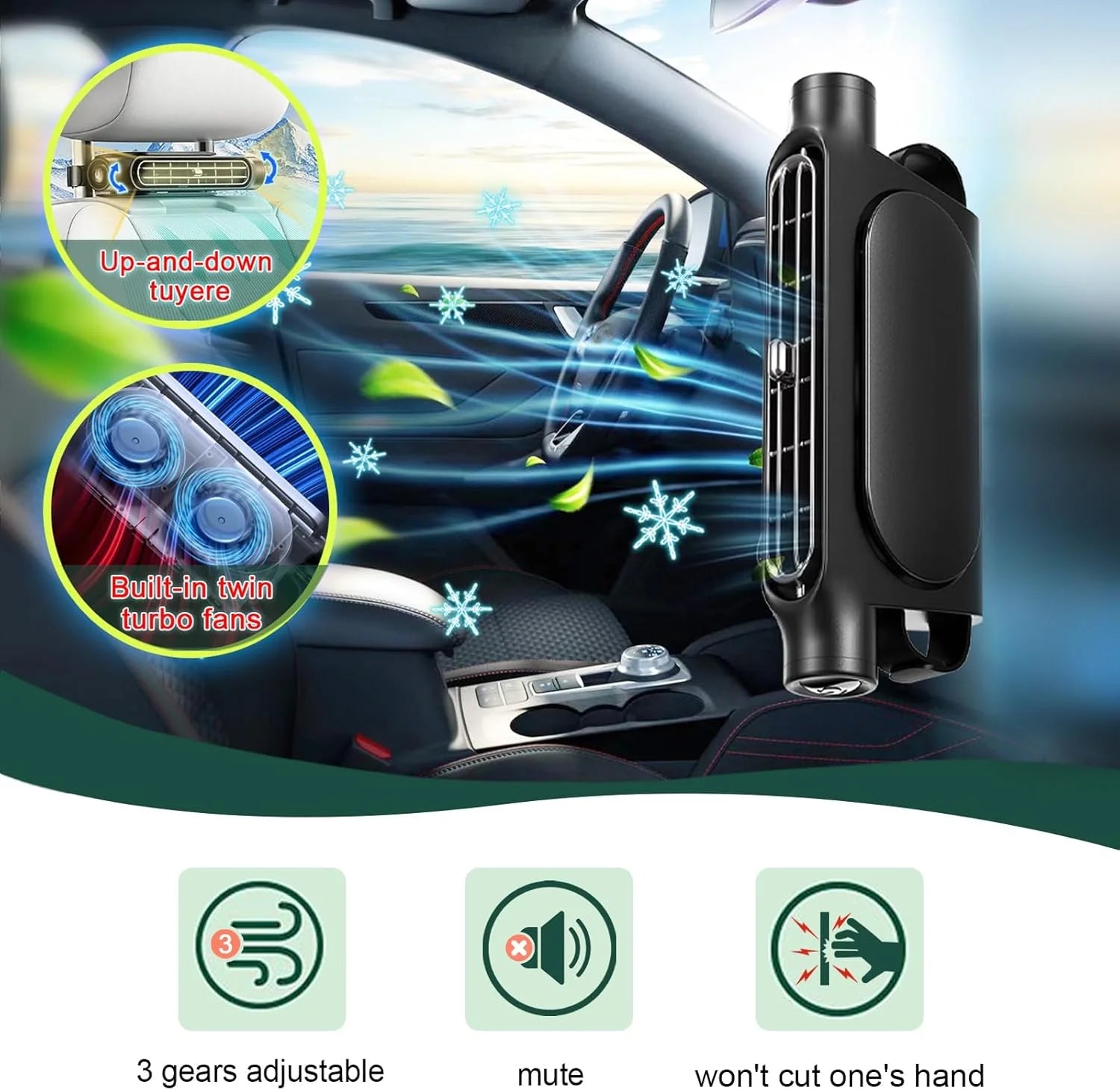 Car Seat Cooling Fan