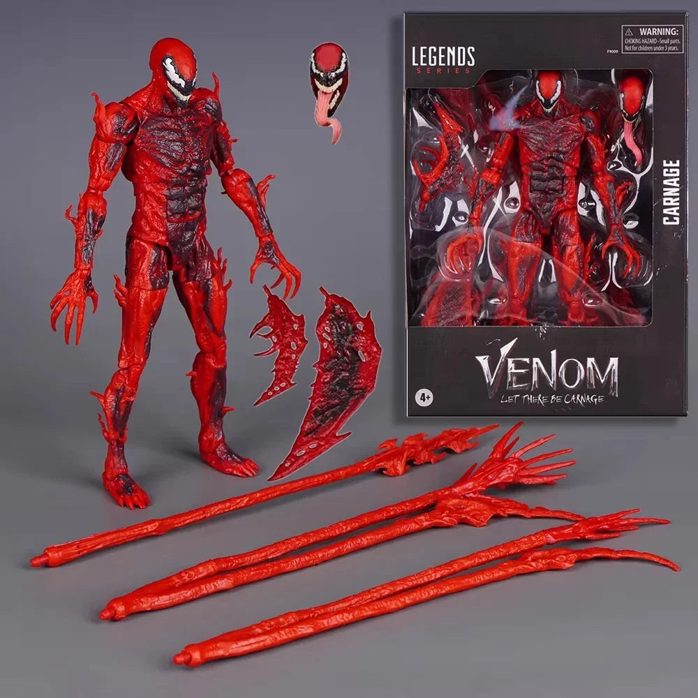 Venom Carnage Anti-Venom Action Figure Let There Be Carnage Movie Version Joint Movable Model Doll Collectible Toy For Kids Gift