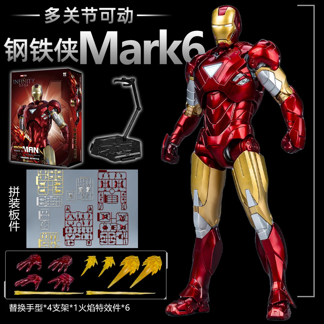 Original FondJoy Iron Man Tony Stark Legend MK42 MK43 MK50 MK6 DIY building block Toys  Action Figure Collection Anime Model
