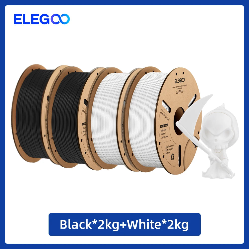 ELEGOO 1.75mm PLA Filament 1kg Plastic 3D PLA for 3D Printer Consumables Material for FDM 3D Printer NEPTUNE 3 PRO