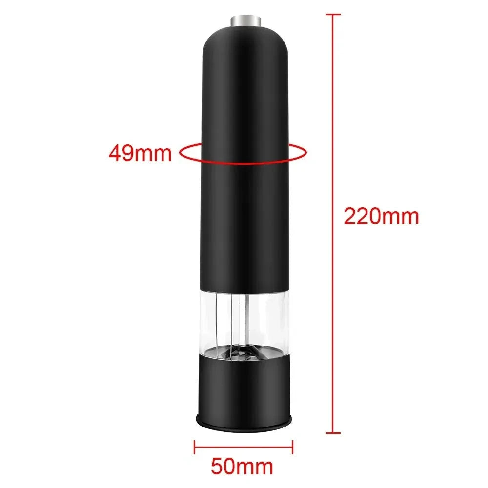 Season with precision using this electric automatic salt and pepper mill—featuring LED light and adjustable coarseness for perfect flavor every time!