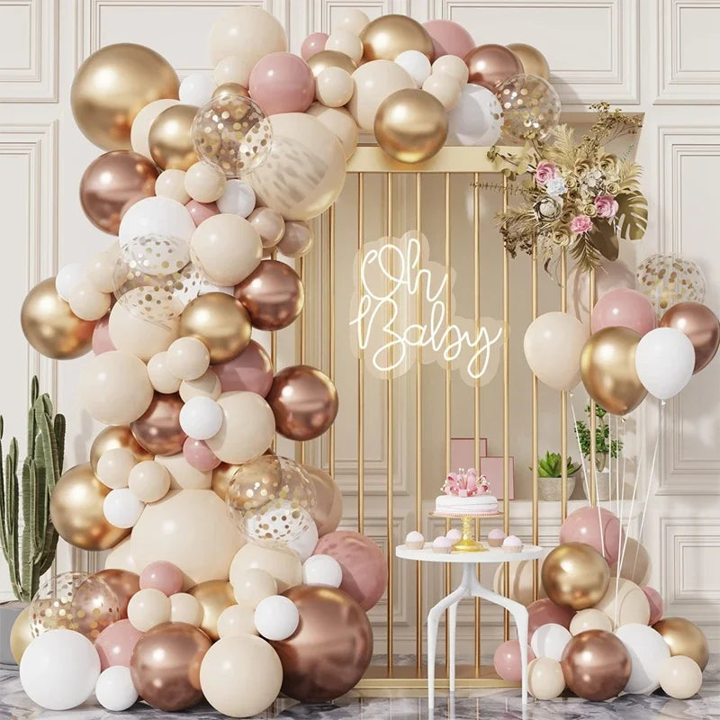 Balloon Garland Arch Kit Birthday Party Decoration Girl Birthday Foil Balloon Bridal baptism Decor Globos Wedding Party Supplies