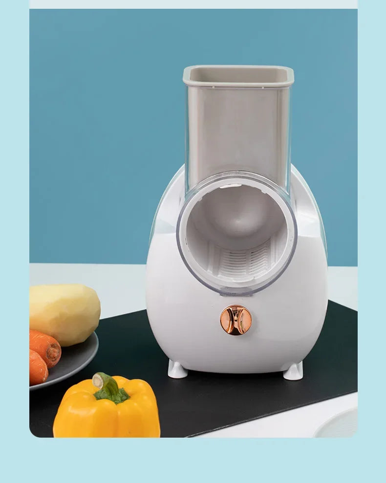 Vegetable Cutter 1PC Multifunctional Home Kitchen Electric Vegetable Cutter Vegetable Slicer Shredder Automatic