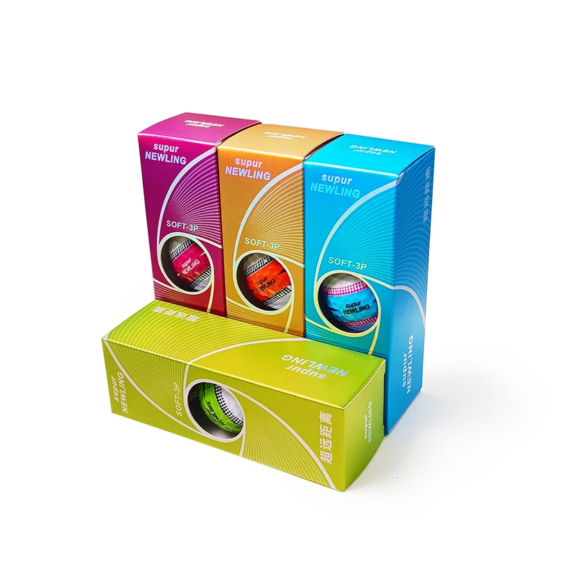 3pcs/box Supur NEWNING Golf Games Ball Super Long Distance Three Layer Ball for Professional Competition Game Ball Golfers Gift