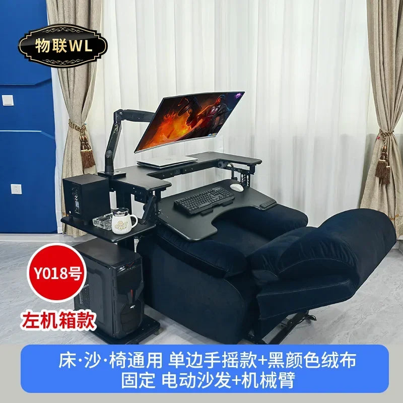 Computer desk bed notebook desktop computer desk bedside table lifting table lazy table cockpit suspension bracket