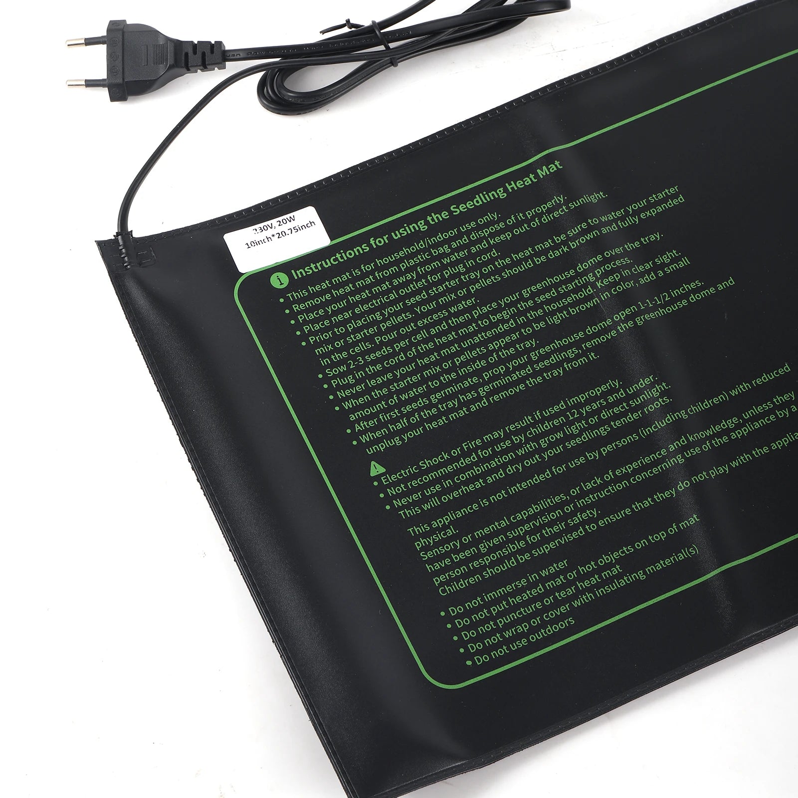 Seedling Heating Pad For Seed Starting And Plant Germination Inside The Seedling Heating Pad For Hydroponics Waterproof Eu Plug