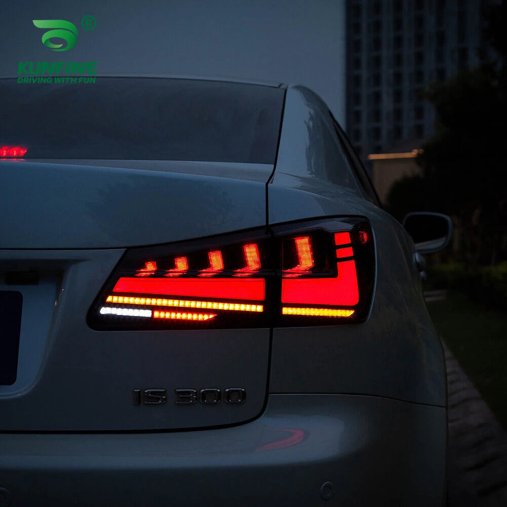Pair Of Car Tail Light Assembly For LEXUS IS250 IS300 IS350 ISF 2006-2012 LED Brake Signal light Car led Tail light Tuning Parts