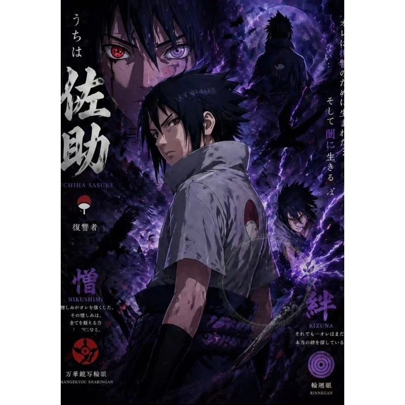 Classic N-Naruto Anime HD Art Poster, Decorative Wall Painting, Home Decoration for Living Room Bedroom, Perfect Gift