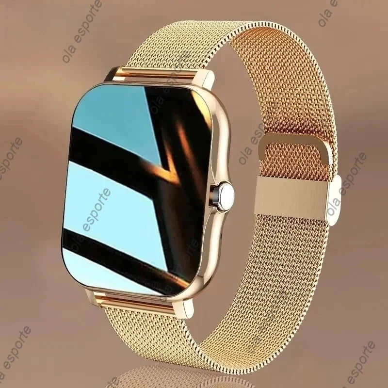 Stay stylish and connected with this versatile smartwatch designed for both men and women!