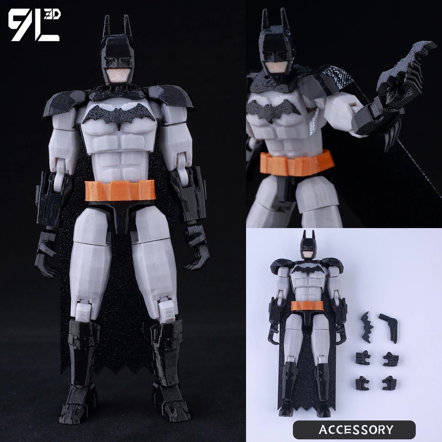 9L3D Printed Deadpool Wolverine Batman Spider-Man Venom Action Figures Dummy13 Lucky13 T13  Anime Model Toys Collectors Gifts