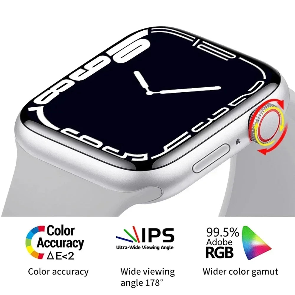Stay connected and track your health with this stylish smartwatch for men and women—compatible with Android and iOS!