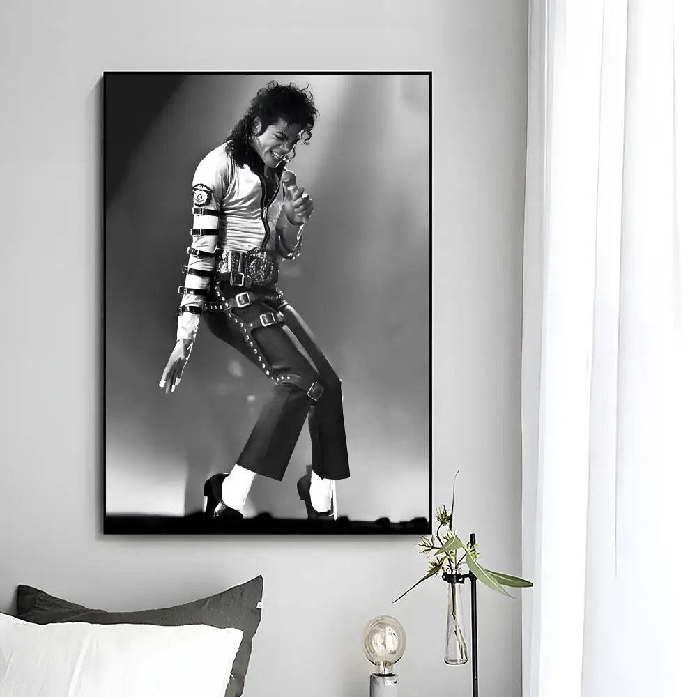 MJ Michael Jackson Poster Wall Art Print Decorative Mural Home Decor Gift Unframed