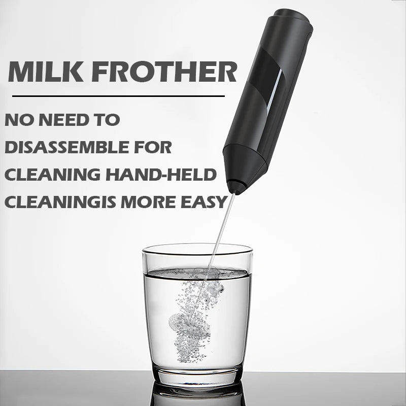 Electric Milk Foamer Coffee Whisk Mixer Mini Frother Handle Stirrer Cappuccino Maker Cooking Tools Blend Egg Beate