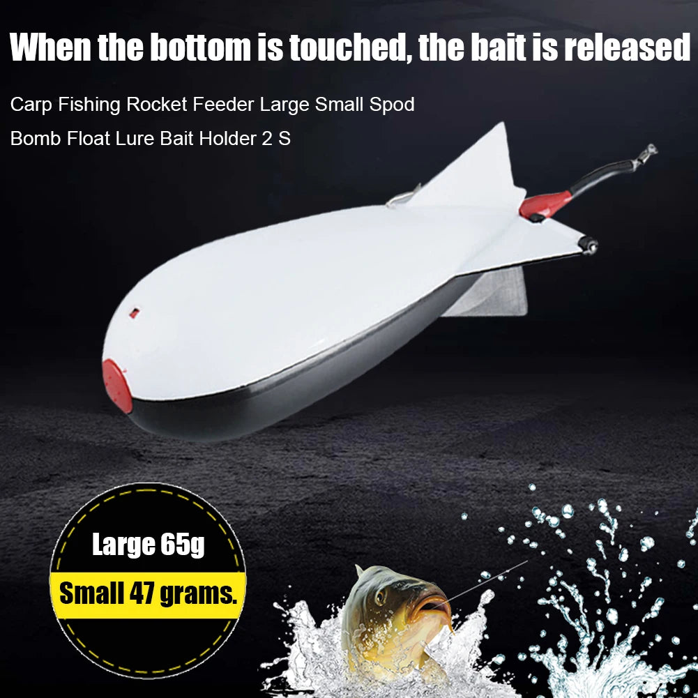 Carp Fishing Rockets Bomb Spomb Fishing Tackle Rocket Feeder Float Attract Container Nesting Device Fishing Tackle Tools