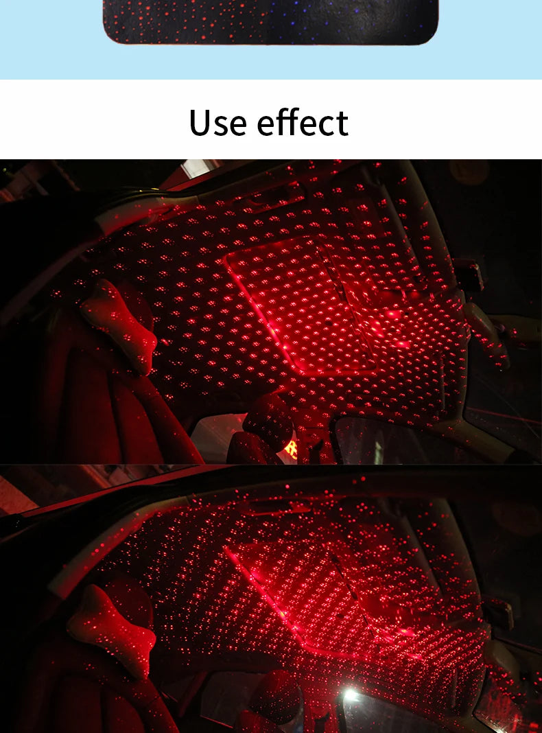 Auto USB starry sky car roof star decoration light ambient light music Rhythm control car interior led starry light for car