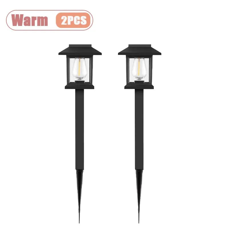 Outdoor Solar LED Ground Stake Light Lawn Lamp for Garden Villa Courtyard Park Landscape Yard Atmosphere Lighting