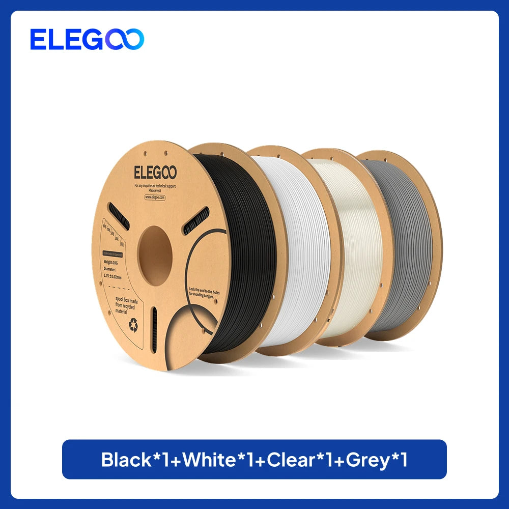 ELEGOO 1.75mm PLA Filament 1kg Plastic 3D PLA for 3D Printer Consumables Material for FDM 3D Printer NEPTUNE 3 PRO