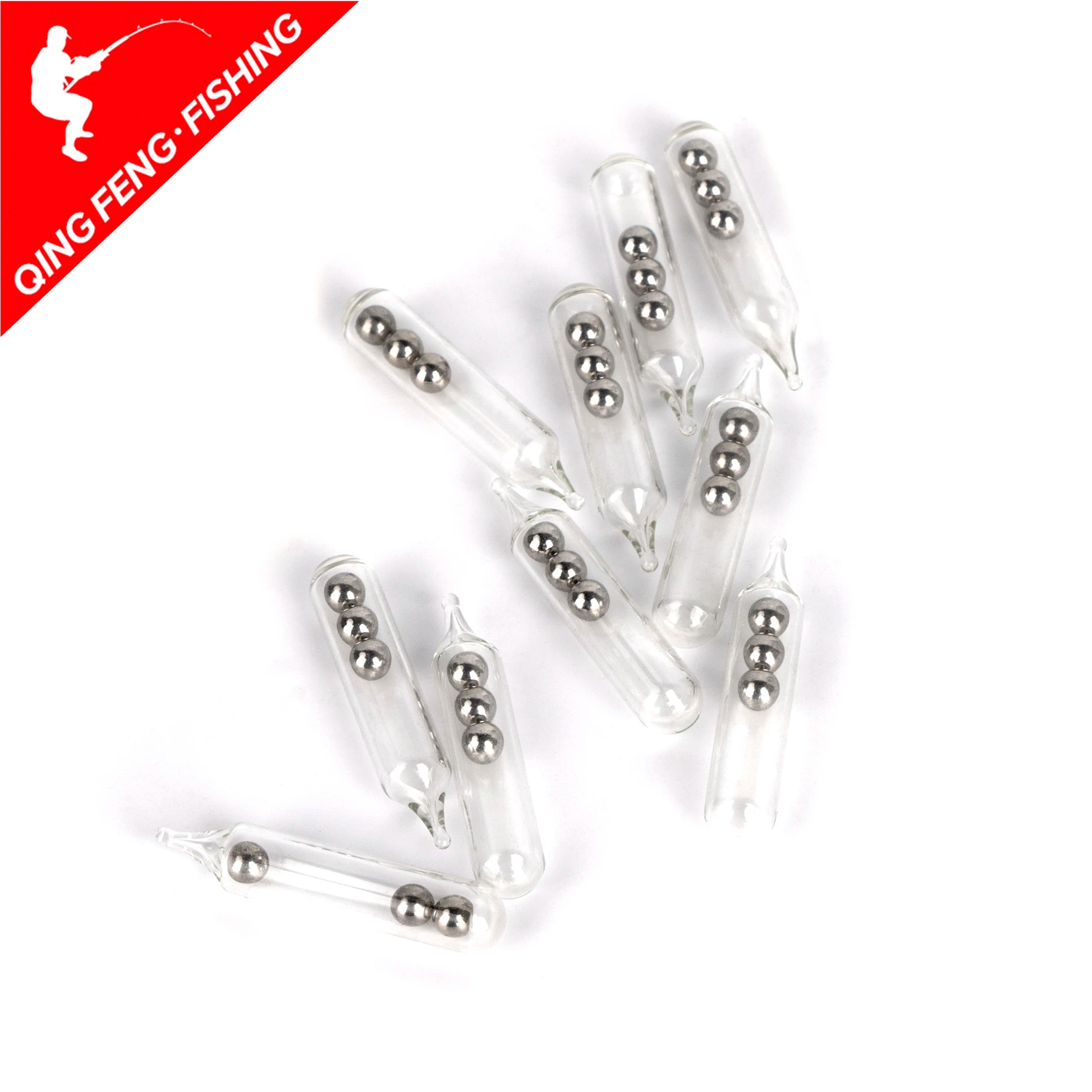 30pcs Glass Fishing Rattles, Rattle Inserts for Soft Bait Tubes, Lure Accessories