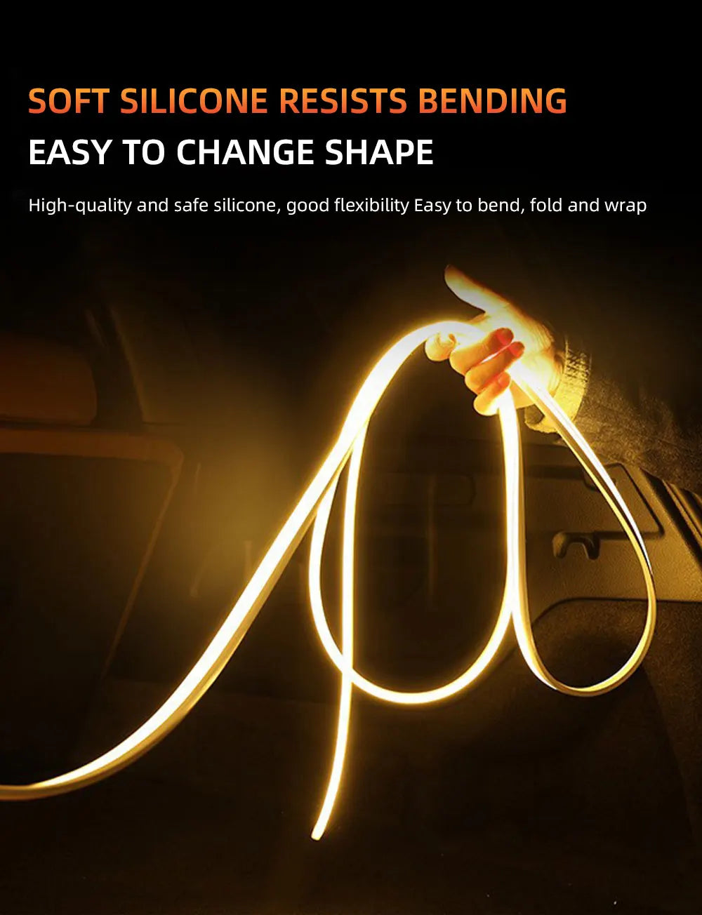 Automatic Led Trunk Light 4.2M Automatic Sensor Car Trunk Light Strip with Dynamic Flowing Illumination for Universal Fit 12V