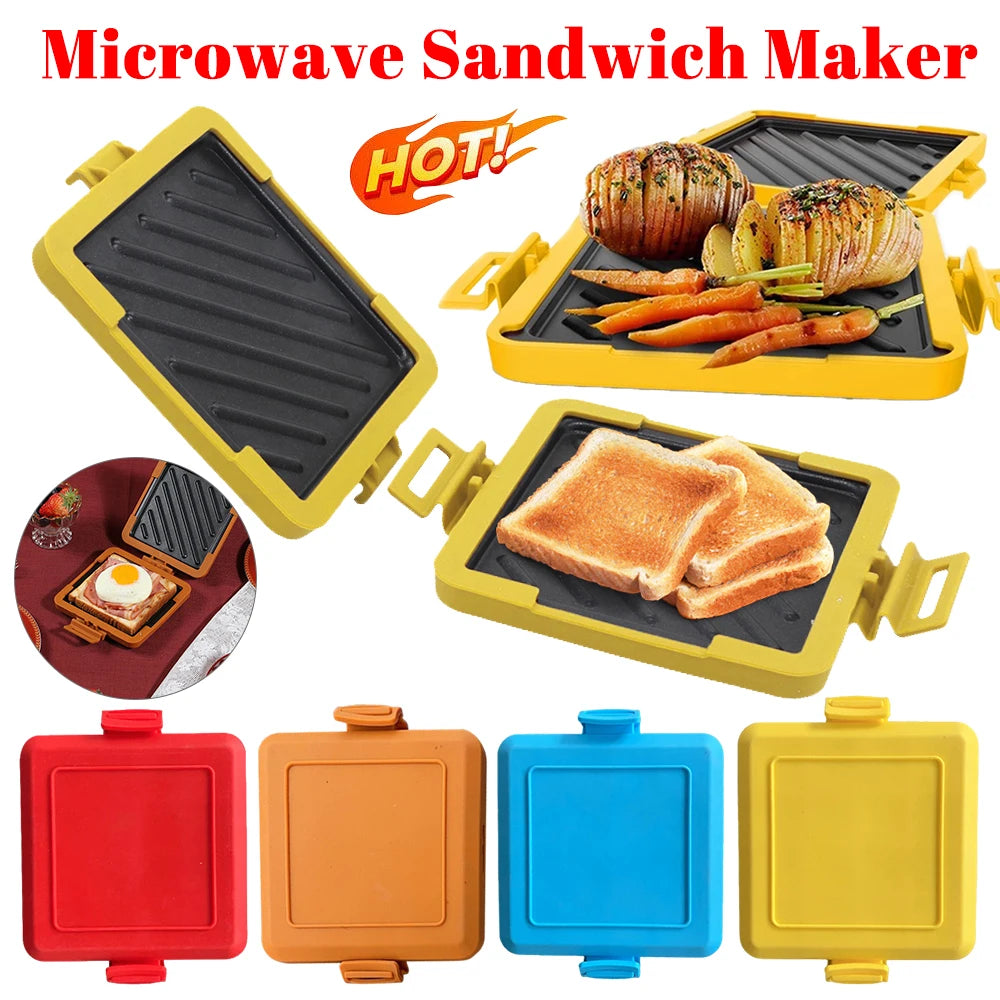 Microwave Toastie Maker No Electricity Microwave Sandwich Maker Time Saving Microwavable Toast Maker for Fast Breakfast