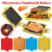 Microwave Toastie Maker No Electricity Microwave Sandwich Maker Time Saving Microwavable Toast Maker for Fast Breakfast