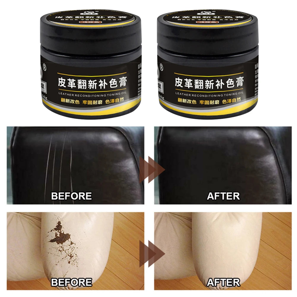 Car Leather Paint Care Vinyl Repair Kit Cleaner for Auto Seat Sofa Leather Repair Coats Holes Scratch Cracks Leather Repair Kit