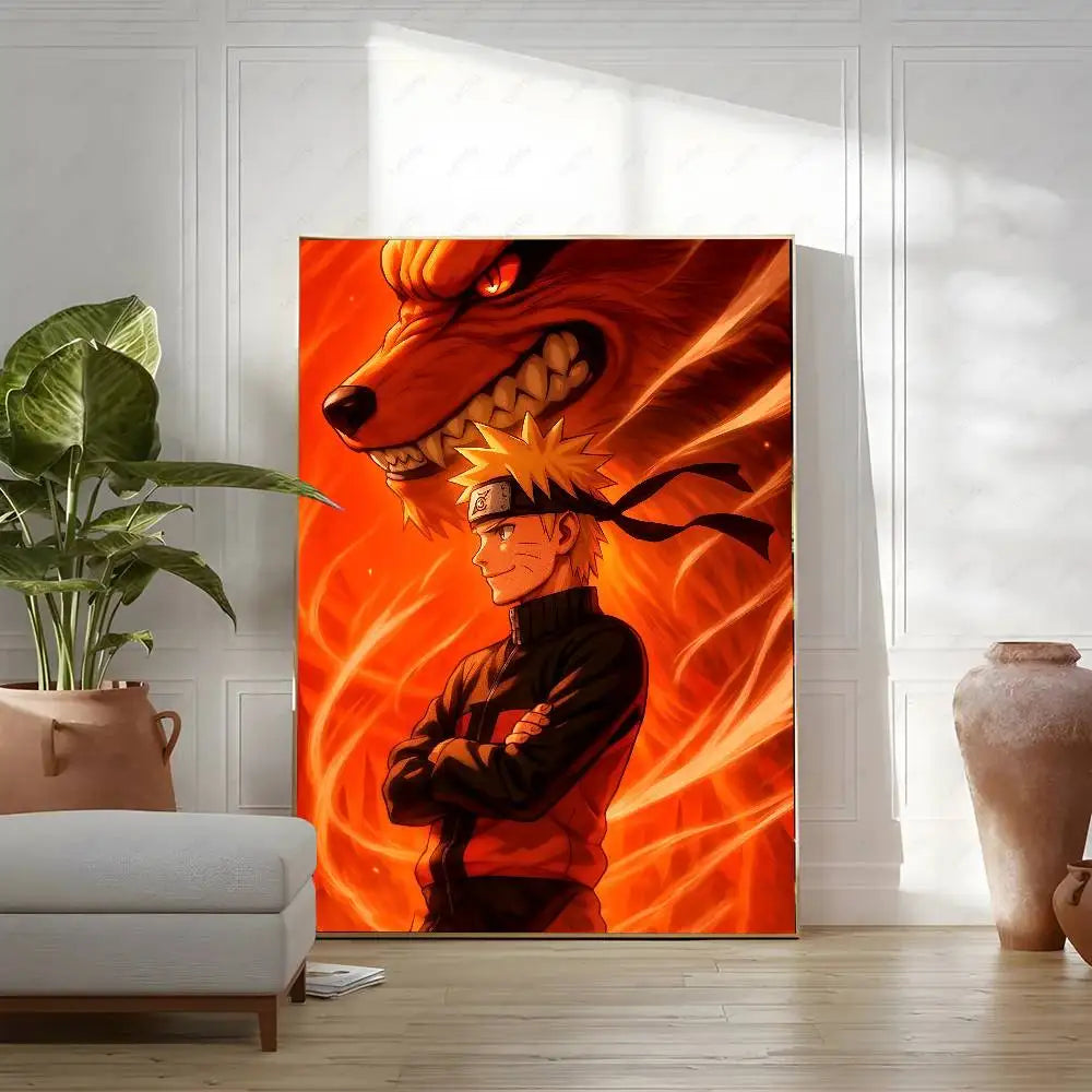 Naruto Anime Poster Rock Lee HD Canvas Wall Art Waterproof Print For Bedroom Living Room Home Decor Gift