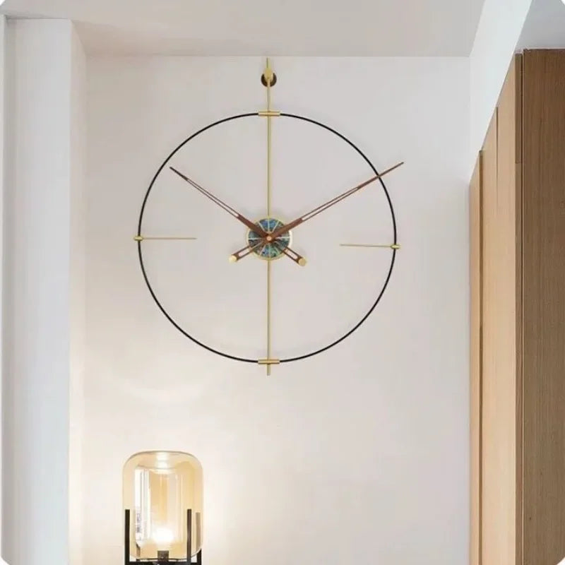 Spain Large Wall Clock Living Room Decoration Wall Clocks Nordic Silent Bedroom Aesthetic Clocks Modern Minimalist Luxury Watch