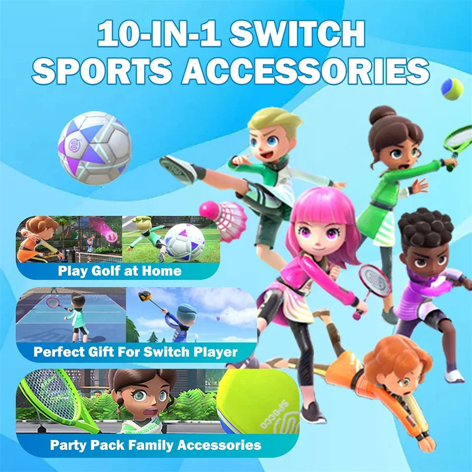 10 in 1 Switch Sports Accessories Bundle (Nintendo)