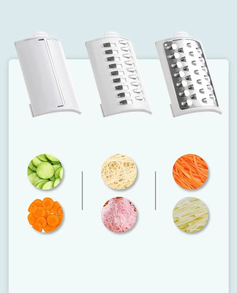 Vegetable Cutter 1PC Multifunctional Home Kitchen Electric Vegetable Cutter Vegetable Slicer Shredder Automatic