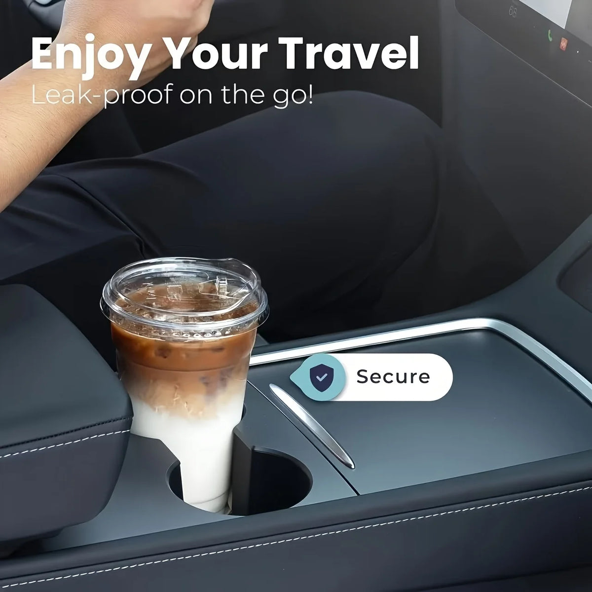 500ml transparent plastic cup with lid, sturdy and food safe iced coffee cup, disposable plastic smoothie cup for cold drinks