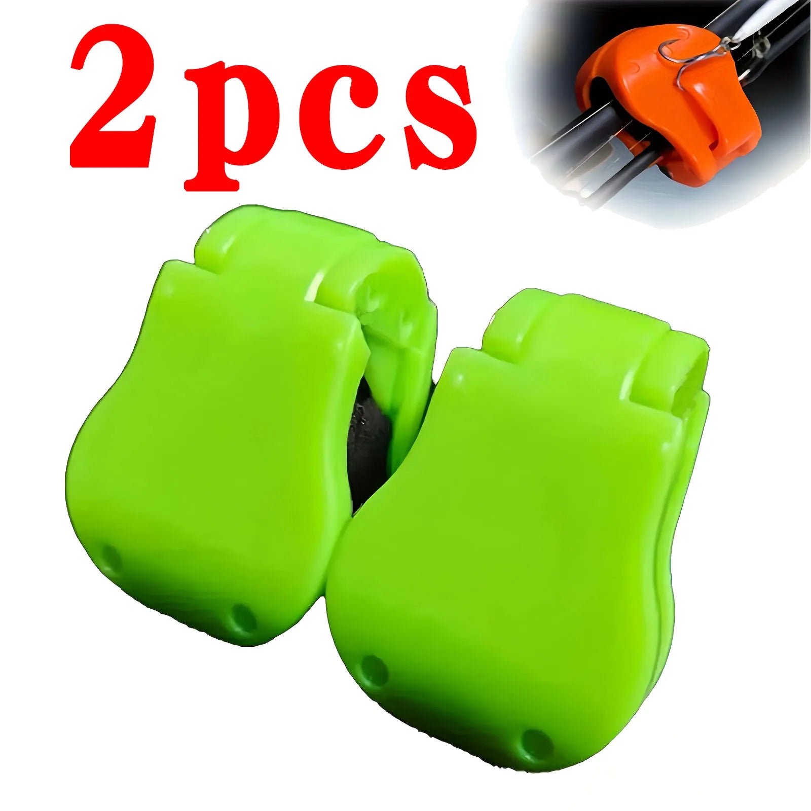 Portable Quick-Attach Fishing Rod Clip - Tool-Free 1-Hand Holder For 2-Piece Freshwater Rods, Secure Grip Tackle Organizer