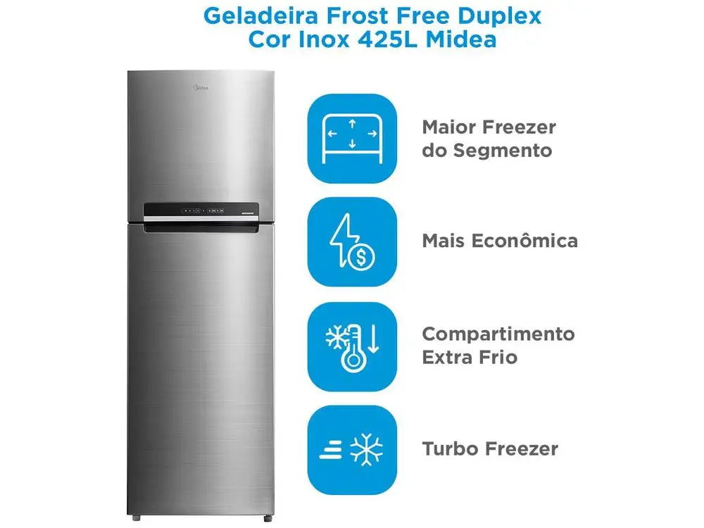 Midea Frost Free Duplex 425L MD-RT572EVD462 Refrigerator/Cooler-220V
