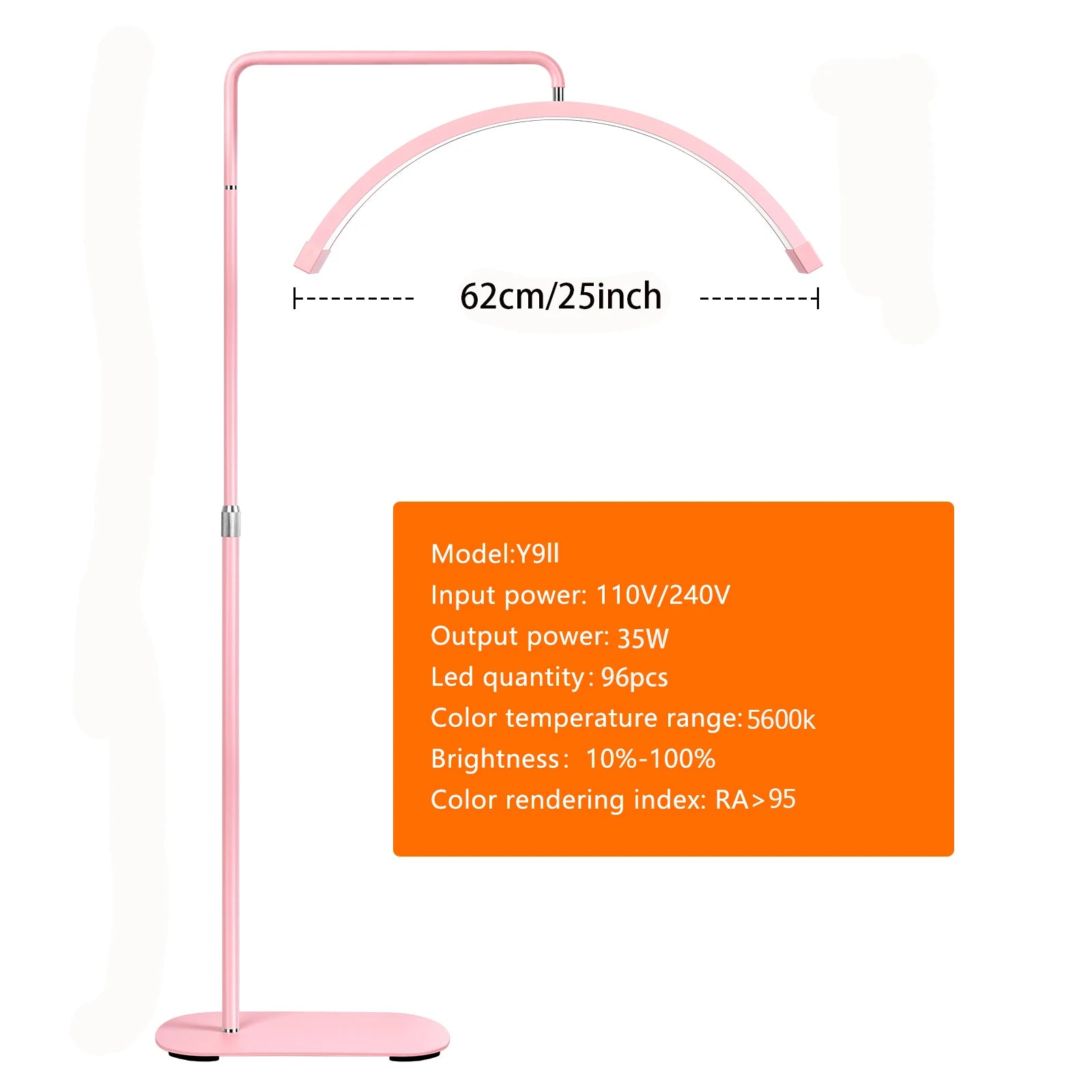 Fosoto Fashion Arc Photography Lamp LED Half-Moon Shaped Light Led Video Lash Light With For Beauty Eyelash Tattoo Makeup