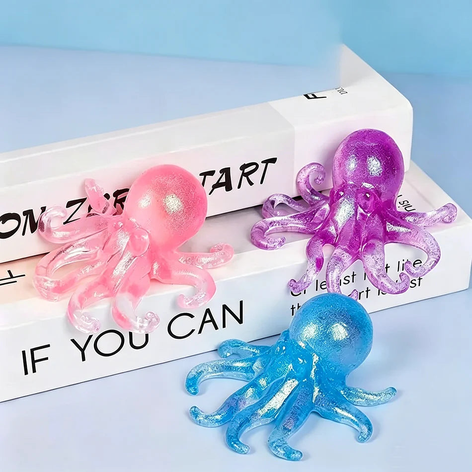 New Jellyfish Squishy Kneading Music Adult Stress Relief Squeeze Sensory Toys Decompression Simulation Jellyfish Party Gift