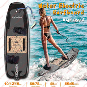 Carbon Fiber Water Electric Jet Surfboard For Adult with10kw High Speed Surfing Electric Jetboards With3 Tail Smart Water Scoote