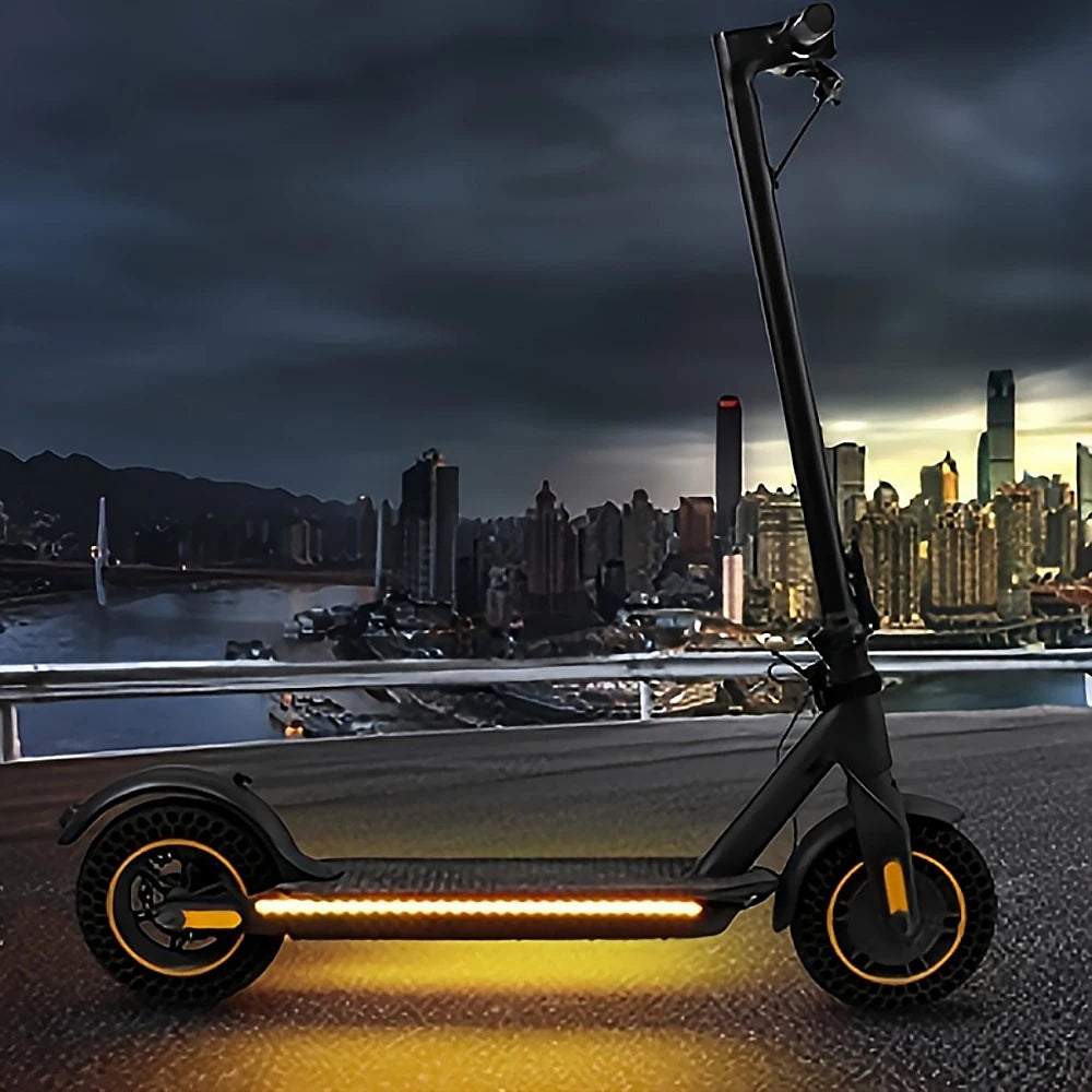 Enhance safety during nighttime rides with these LED strip lights designed for scooters and bicycles. Battery-powered for convenience, these warning lights increase visibility and promote safer travels.
