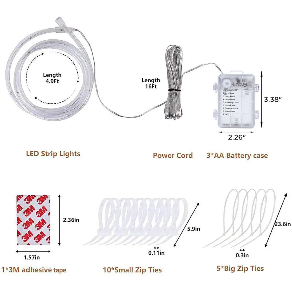 LED Basketball Hoop Rim Lights, Battery-powered Light Remote Control 16 Color Change by You Gift for Kid Play at Night, Outdoors