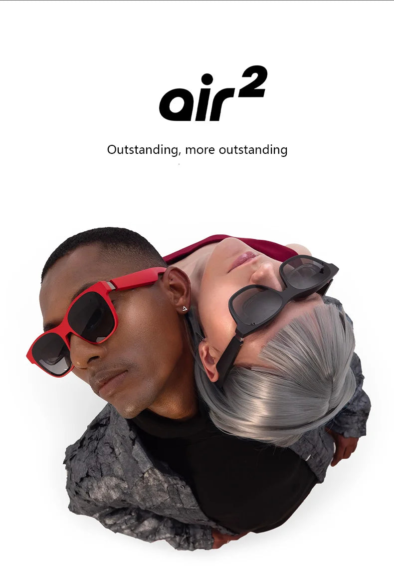 Original XREAL Air 2 Smart AR Glasses 130 Inch Micro OLED Big Screen 120Hz 1080P View for Phone Computer Not VR Virtual Reality