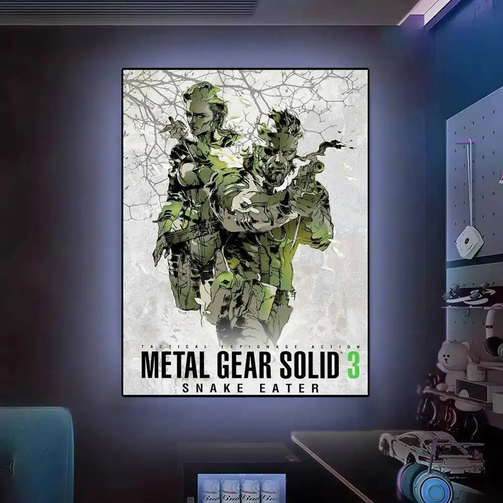 Gift Frameless Poster Personalized Gift For Lovers Customizable Decorative Home Decor Hot Game Metal Gear Solid Solid
