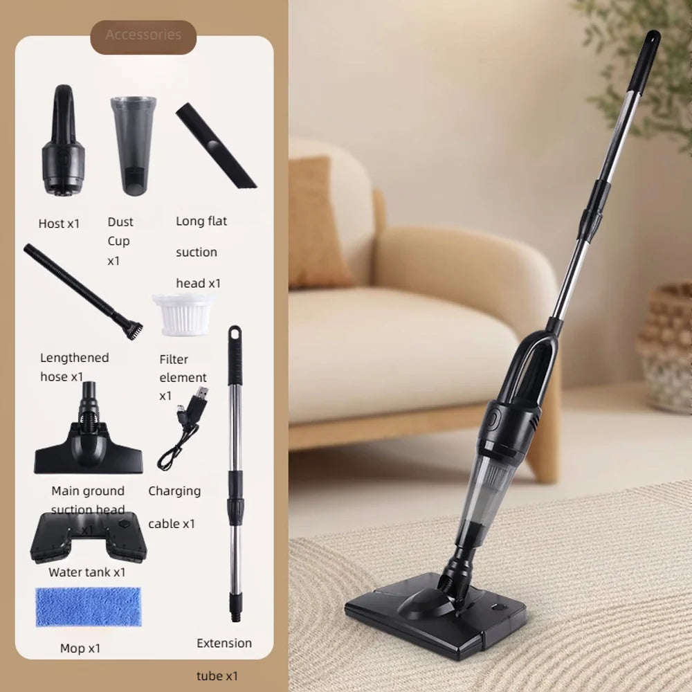 Cordless Handheld Vacuum Cleaner 5Kpa Strong Suction 4-in-1 Stick Vacuum and Mop Lightweight Household Cleaner for Dust Pet Hair