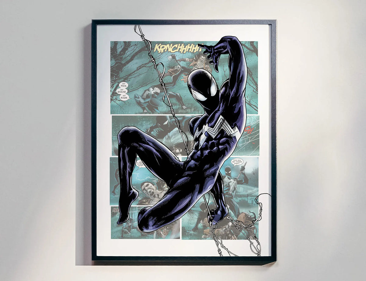 Venom Symbiote Spider-man Superhero Poster_ Printable Comic Art