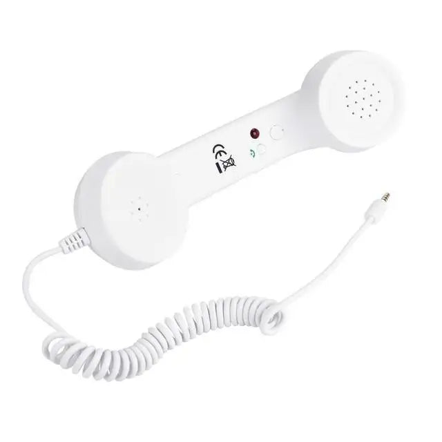 Enjoy classic style and clear conversations with this retro mobile phone handset microphone headset—combining vintage looks with modern functionality!
