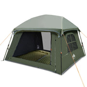 Night Cat 4 Person Pop Up Camping Tent, Blackout Cabin Tent with Vestibule & Rainfly, Waterproof Instant Easy Setup Family Tent, Dark Room Outdoor Tent for Camping, Hiking, Backyard