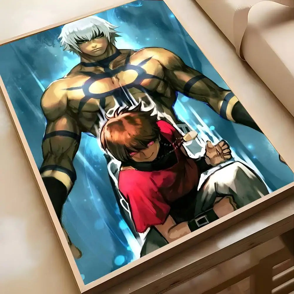 Game T-The King Of Fighters Poster High-definition Art Sticker Self Adhesive Waterproof Home Decoration