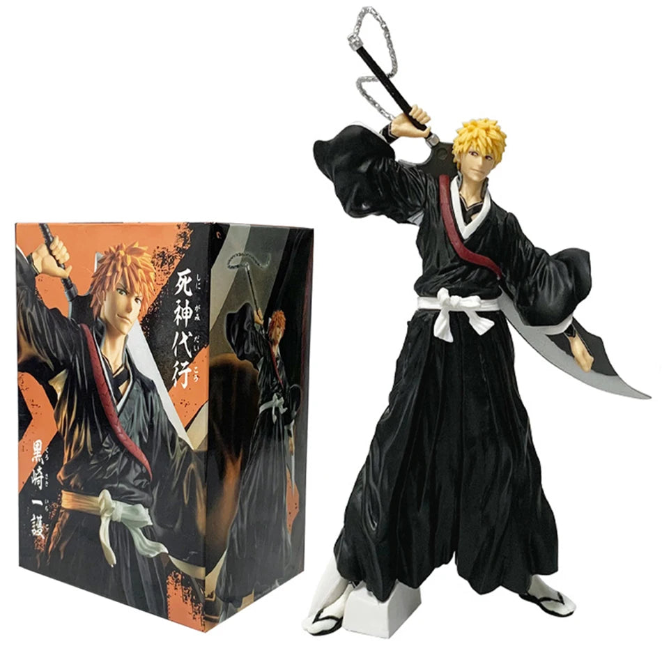 Anime Bleach Kuchiki Byakuya Kurosaki Ichigo Anime Figure Toy Action Figure Toushirou Figurine Statue PVC Model Christmas Gift