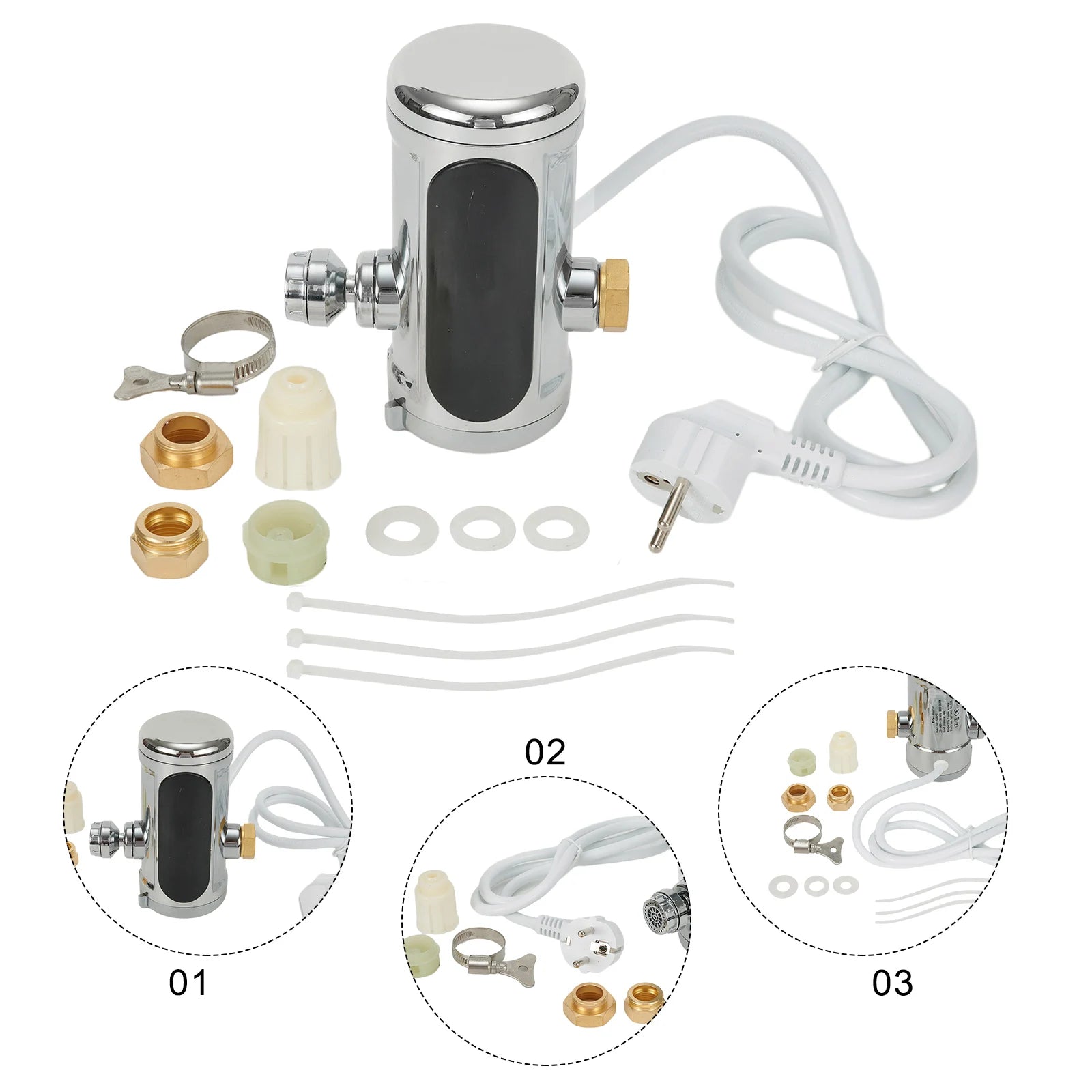 Experience instant hot water with this efficient water tap featuring an instantaneous heater and LED temperature display—saving energy while keeping you comfortable!