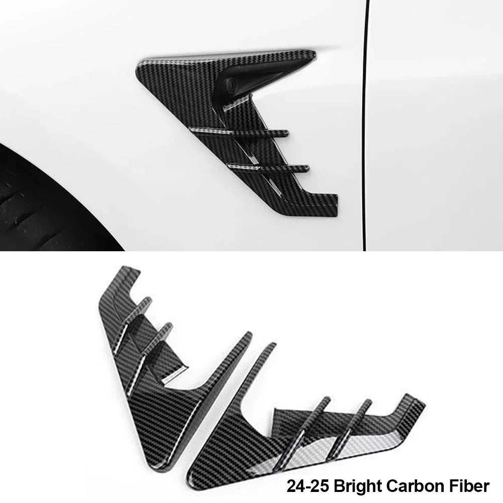 2Pcs For Tesla Model 3 Moel Y 2020-2025 Car Spoiler Dust Cover Side Camera Protection Covers Decoration Sticker Car Accessories