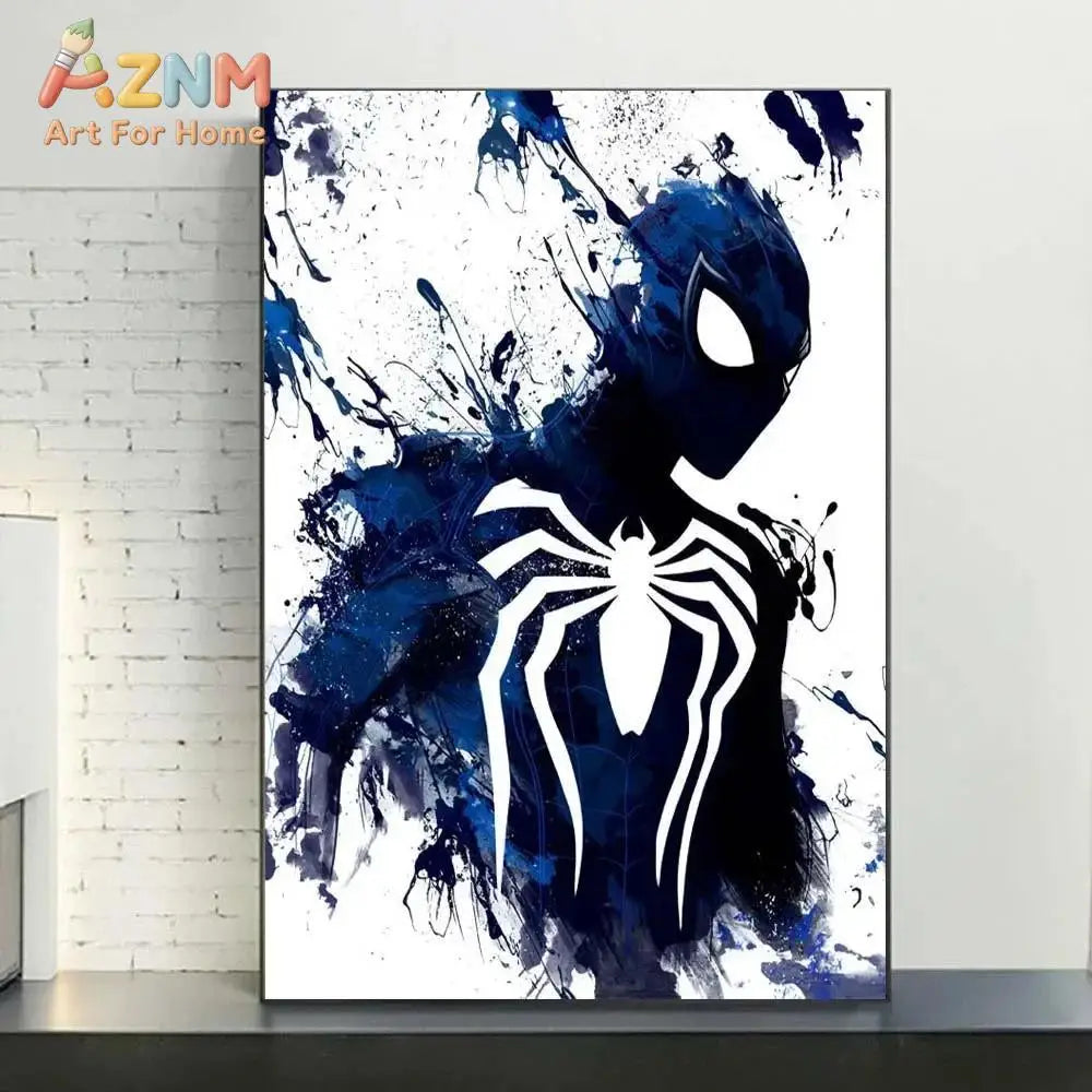 Marvel Movie Watercolor Spiderman Superhero Canvas Posters Modern Home Wall Art Painting Print Picture Room Decor